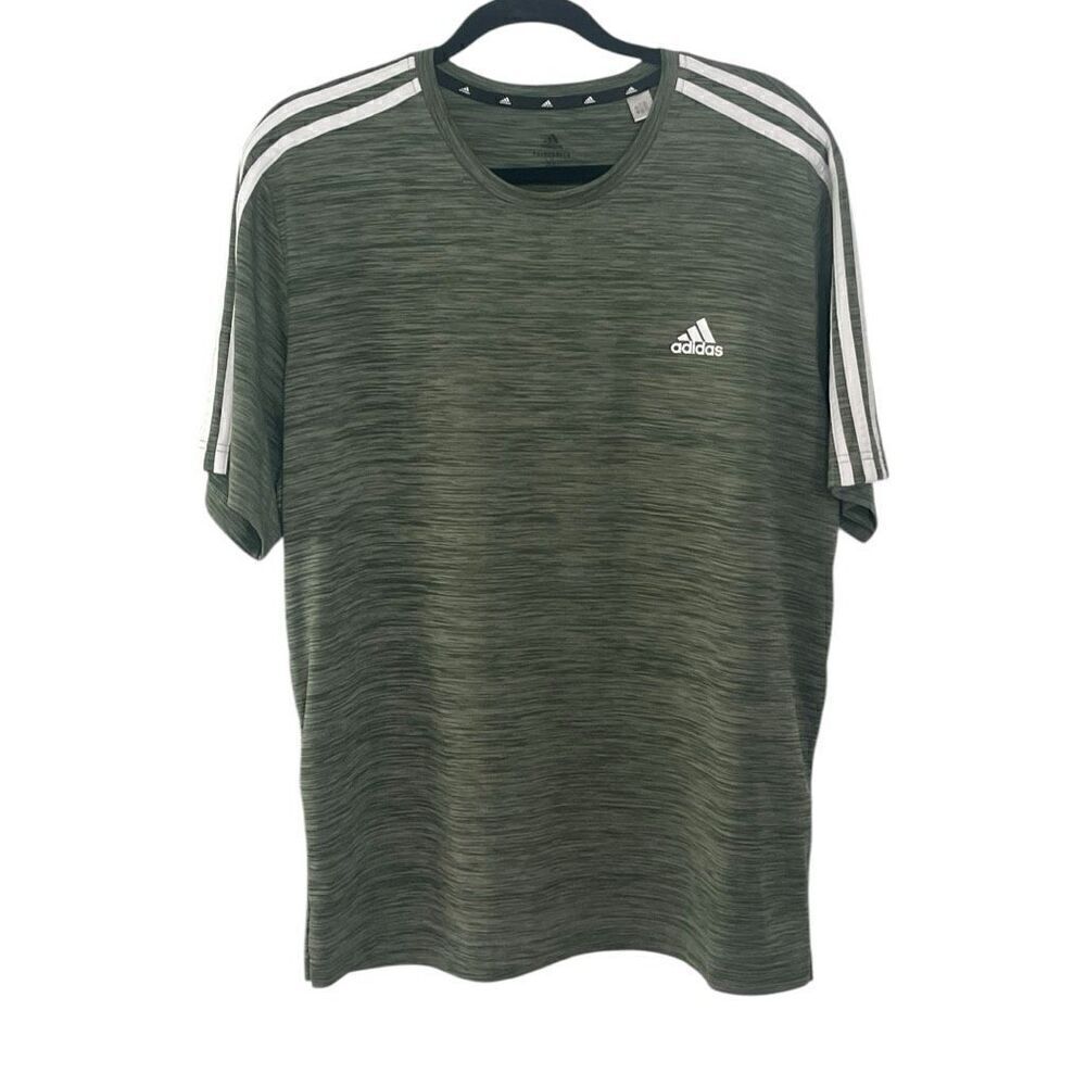 Adidas Primegreen Aeroready Men’s XL Green Short Sleeved Shirt Workout Running
